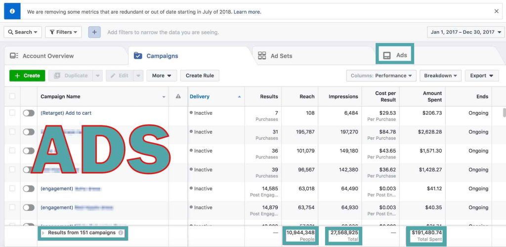Facebook ads